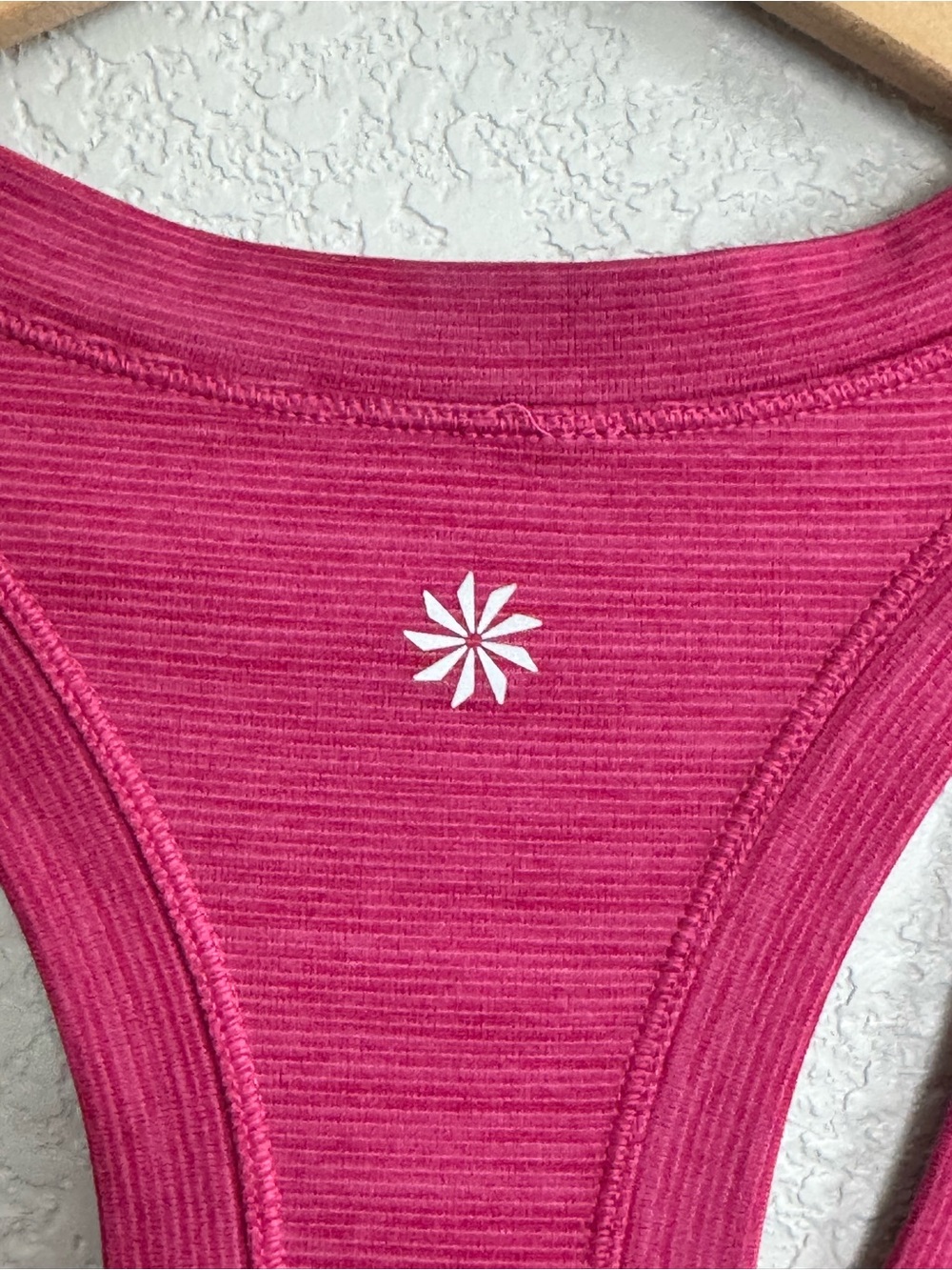 Athleta Pink Racerback Tank Top - Size Medium - Picture 2 of 5